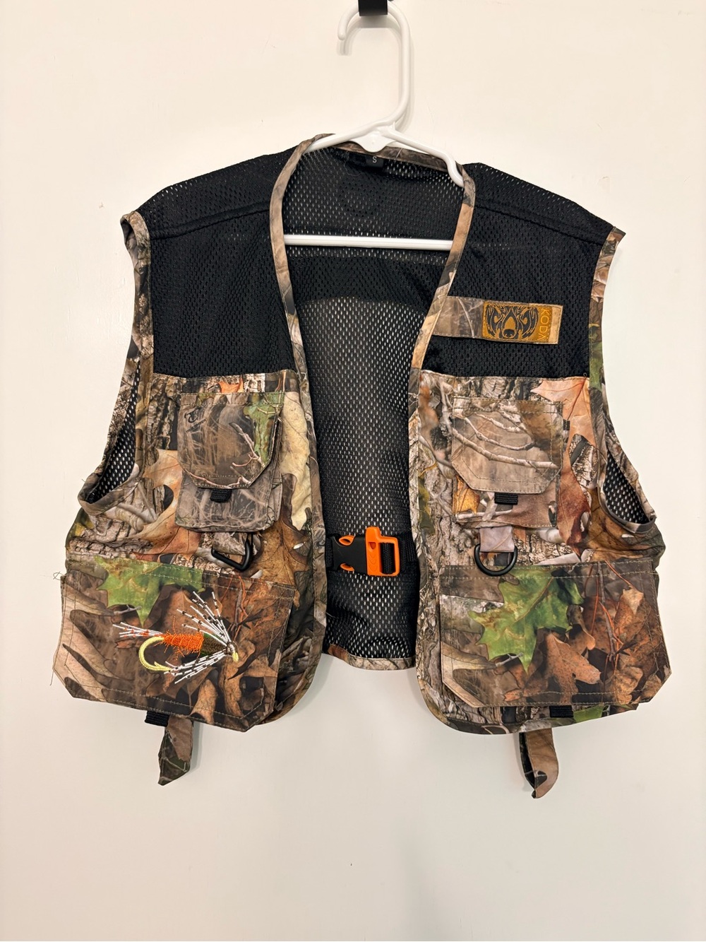 Koda Adventure Gear Youth Small 4-6 Camp Fishing/Camping Utility Vest Brown Mesh